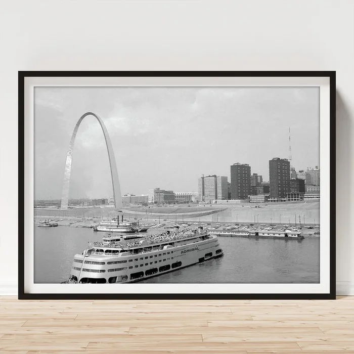 1960s St. Louis Missouri Gateway Arch Art Print