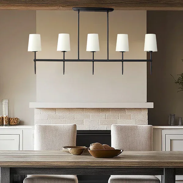 5 Light Linear Modern Chandelier – Decor Steals