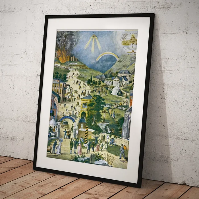 ‘the Broad And Narrow Way’ The Narrow Art Print