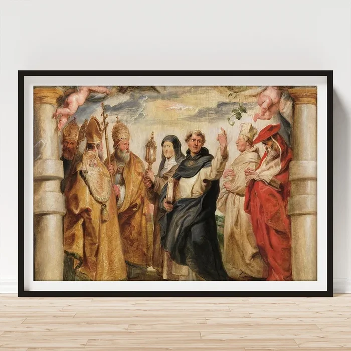 ‘The Defenders of the Eucharist’. Ca. 1625. Oil on panel. Art Print