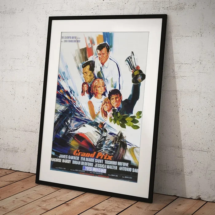 ”Grand Prix”, 1966 – art by Michel Landi Art Print
