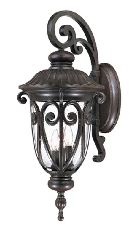 Acclaim Lighting – 2122MM – Three Light Wall Sconce – Naples – Marbleized Mahogany