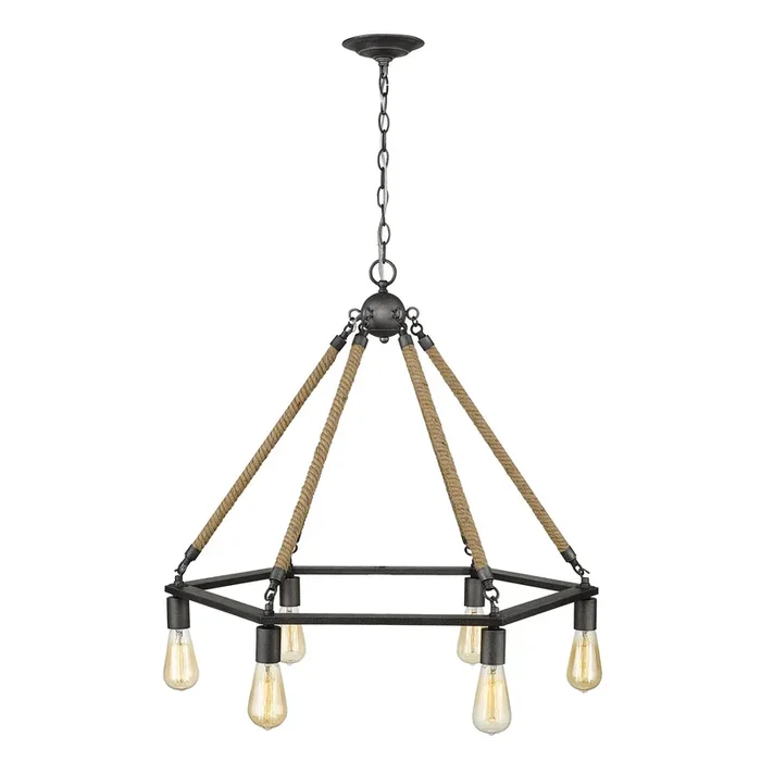 Acclaim Lighting – IN10055AGY – Six Light Chandelier – Holden – Antique Gray