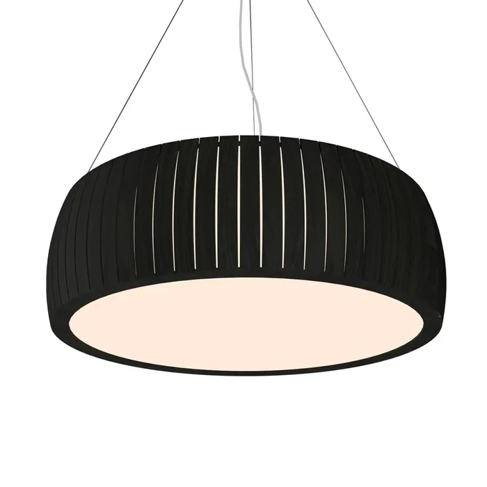 Accord Lighting – 1111LED.46 – LED Pendant – Barrel – Organic Black – 1111LED46