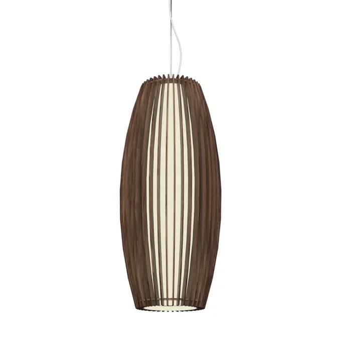 Accord Lighting – 1139.18 – One Light Pendant – Stecche di Legno – American Walnut