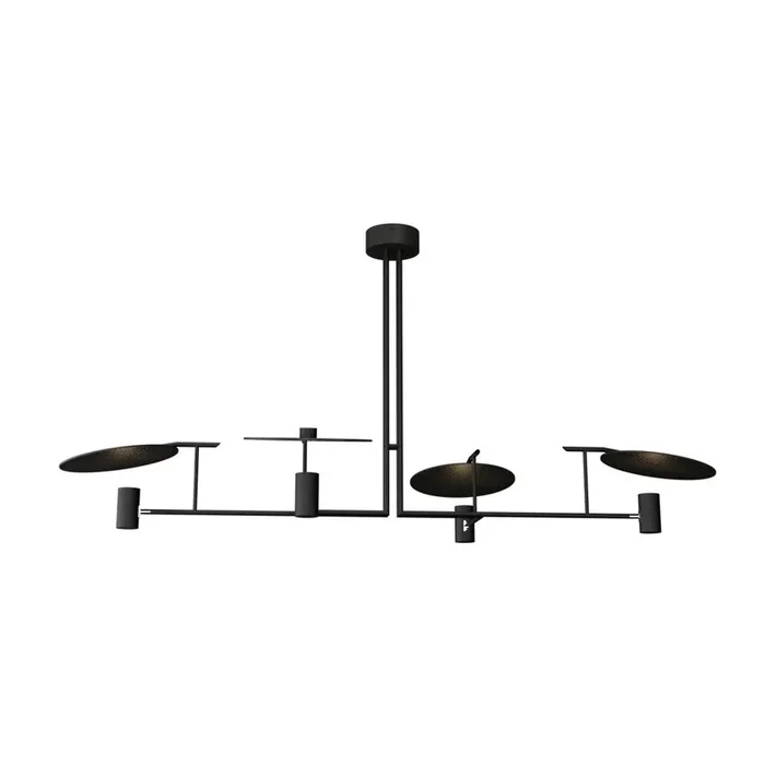 Accord Lighting – 1420.46 – Four Light Pendant – Dot – Organic Black – 142046