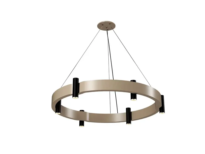 Accord Lighting – 1498.48 – 12 Light Pendant – Flow – Organic Cappuccino – 149848