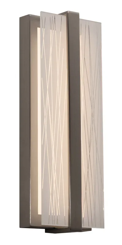 AFX Lighting – GLYS140512L30D1SN – LED Wall Sconce – Gallery – Satin Nickel