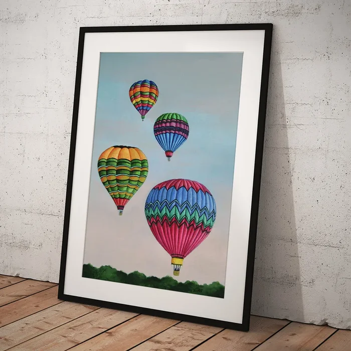 Balloons At Dawn Art Print