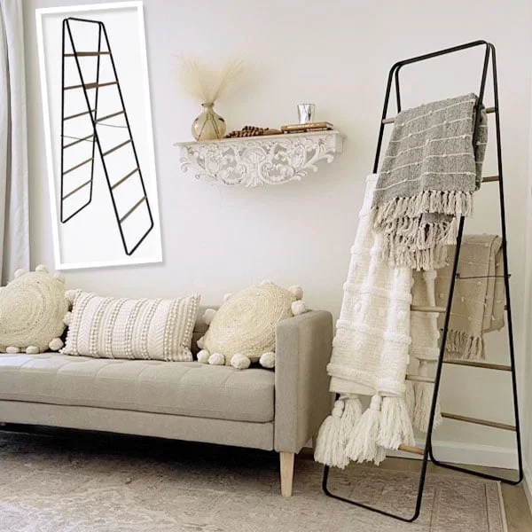 Collapsible Blanket Display Ladder – Decor Steals