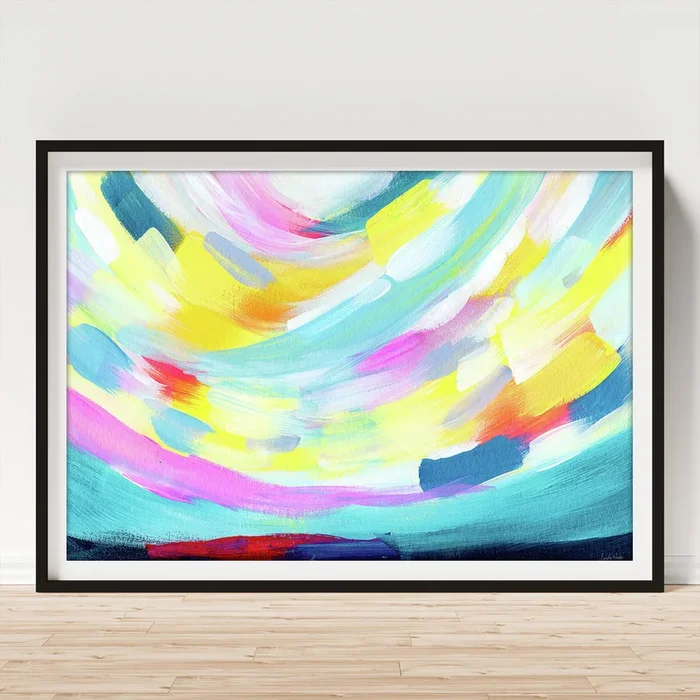 Colorful Uprising 4 – Abstract Art by Linda Woods Art Print