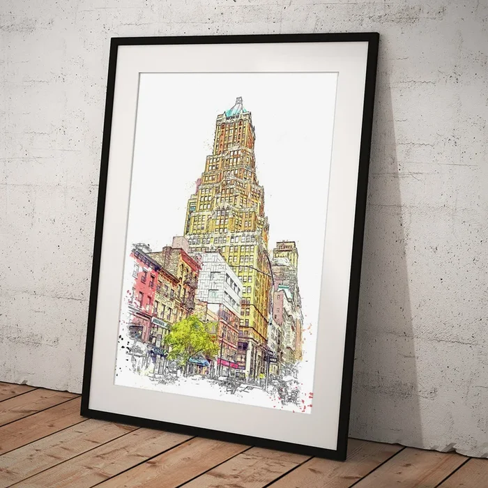 .Court Chambers Building, The Brooklyn Heights neighborhood of Brooklyn, New York Art Print