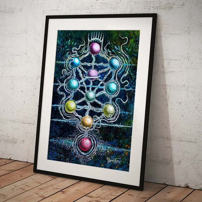 Cyber Sefirot Art Print
