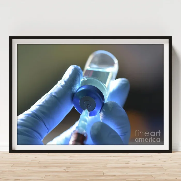 Drawing Medication From Vial Art Print