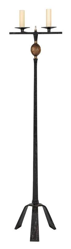 French Custom 1950’s Bronze Lamp Inspired by Giacometti