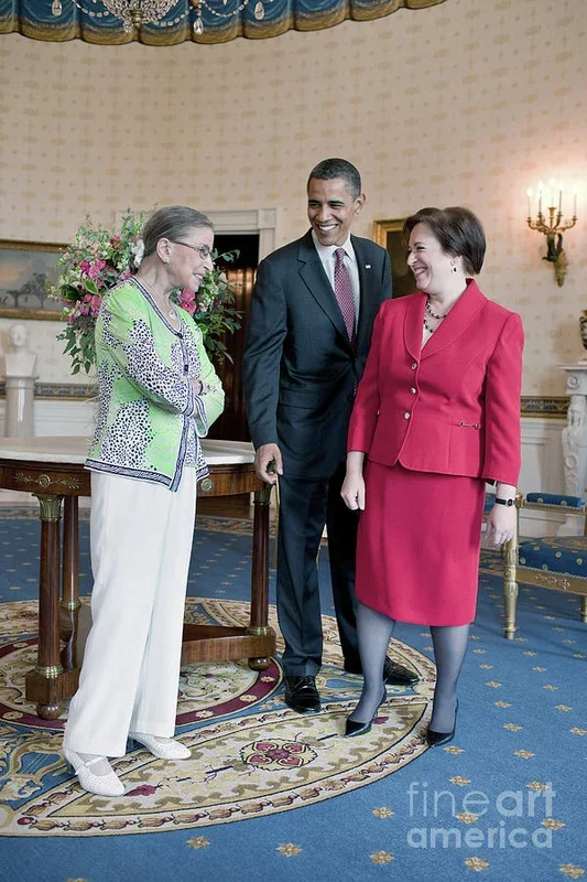 Ginsburg, Obama And Kagan, 2010