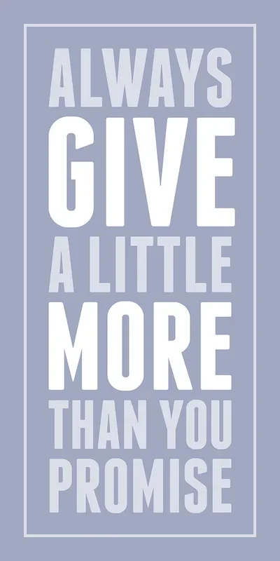 Give a little more