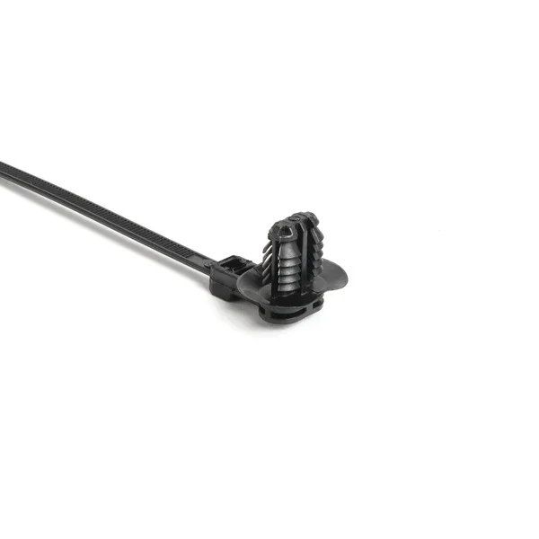 HellermannTyton 1-Piece Cable Tie/Fir Tree Mount With Disc 8.5 Inch Long 6.2-13.0mm PA66HIRHS Black 500 Per Bag (157-00224)
