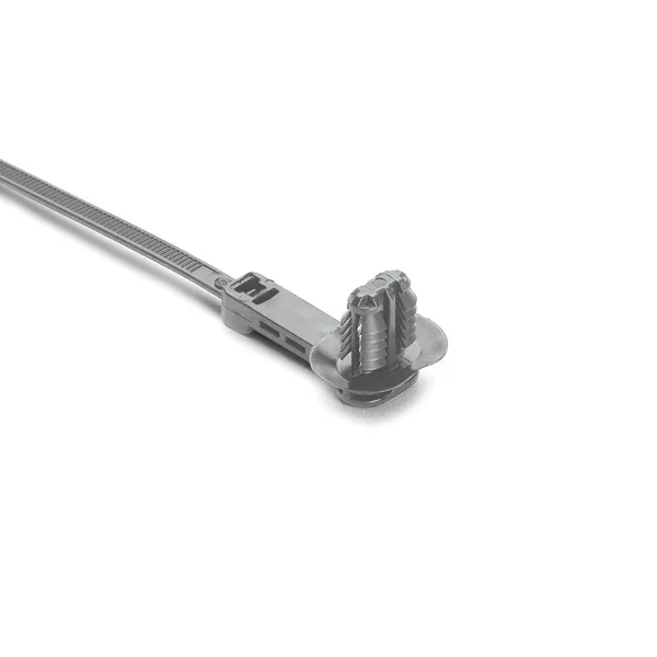 HellermannTyton 1-Piece Cable Tie/Fir Tree Mount With Disc 9 Inch Long 6.2-13.0mm PA66HIRHS Gray 500 Per Bag (157-00205)
