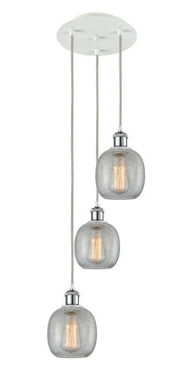 Innovations – 113B-3P-WPC-G105 – LED Pendant – Ballston – White Polished Chrome