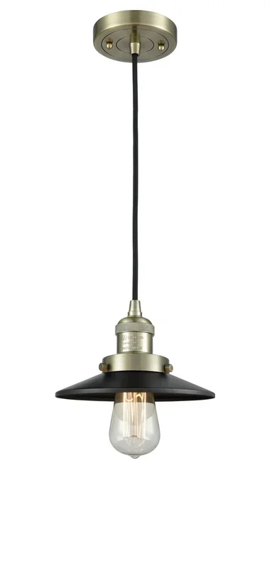 Innovations – 201C-AB-M6 – One Light Mini Pendant – Franklin Restoration – Antique Brass