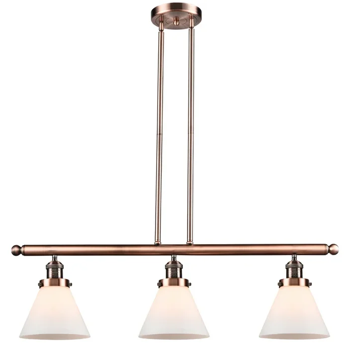Innovations – 213-AC-G41 – Three Light Island Pendant – Franklin Restoration – Antique Copper – 213ACG41