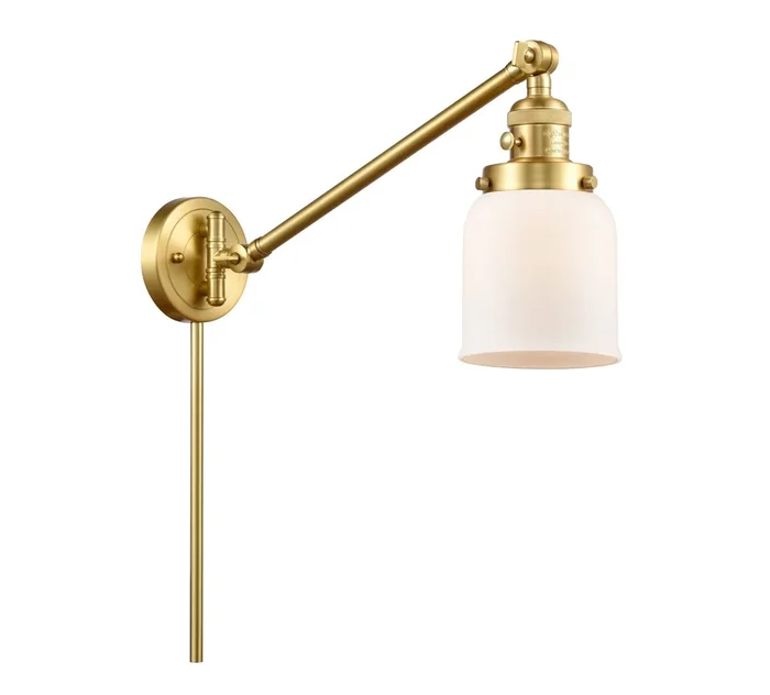 Innovations – 237-SG-G51 – One Light Swing Arm Lamp – Franklin Restoration – Satin Gold – 237SGG51