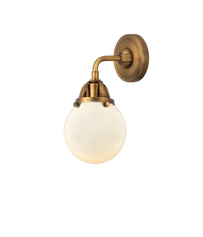 Innovations – 288-1W-BB-G201-6-LED – LED Wall Sconce – Nouveau 2 – Brushed Brass – 2881WBBG2016LED