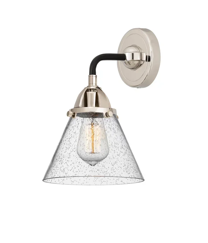 Innovations – 288-1W-BPN-G44 – One Light Wall Sconce – Nouveau 2 – Black Polished Nickel – 2881WBPNG44