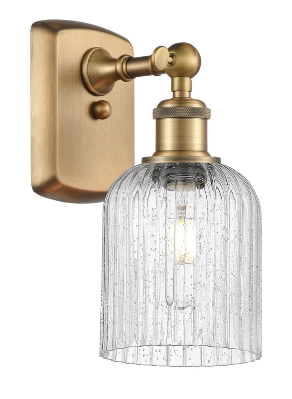 Innovations – 516-1W-BB-G559-5SDY – One Light Wall Sconce – Ballston – Brushed Brass – 5161WBBG5595SDY
