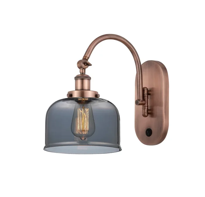 Innovations – 918-1W-AC-G73-LED – LED Wall Sconce – Franklin Restoration – Antique Copper – 9181WACG73LED