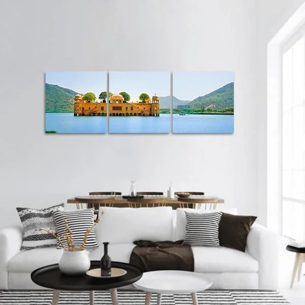 Jal Mahal Panoramic Canvas Wall Art