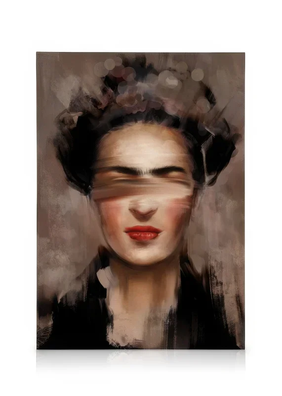 Kahlo in Beige Canvas print