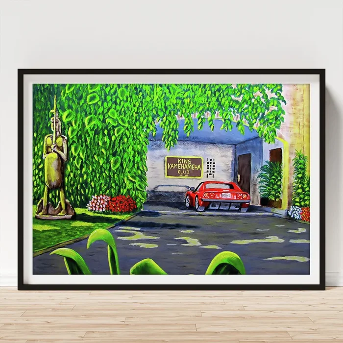 King Kamehameha Club Art Print