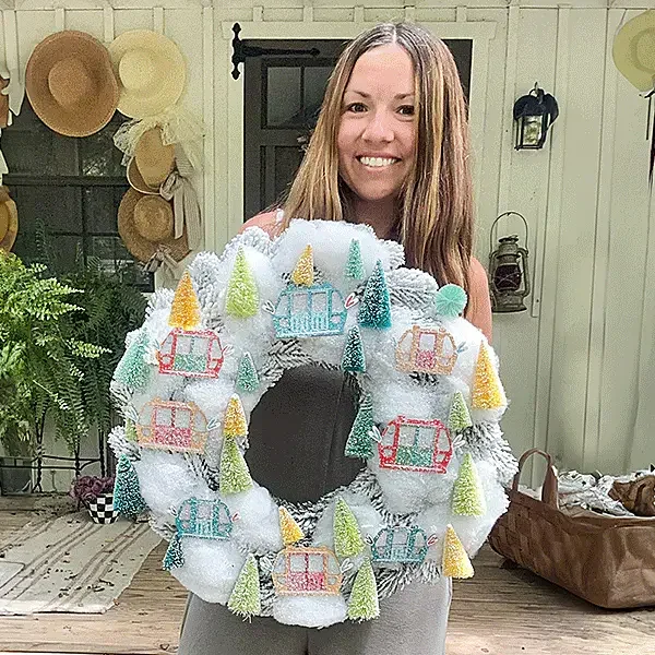 Light-Up Colorful Gondola Wreath – Decor Steals