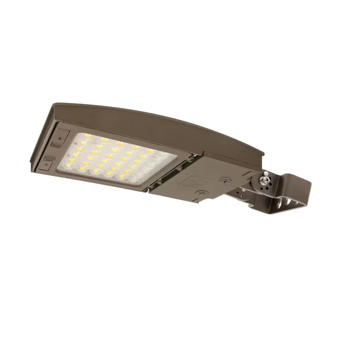 Maxlite 113089 M Series Area Flood Wattage/CCT Selectable 42W/55W/75W 3000K/4000K/5000K Changeable Lens Narrow Flood Bronze Trunnion Mount (M75UCN-WCSBTCR)