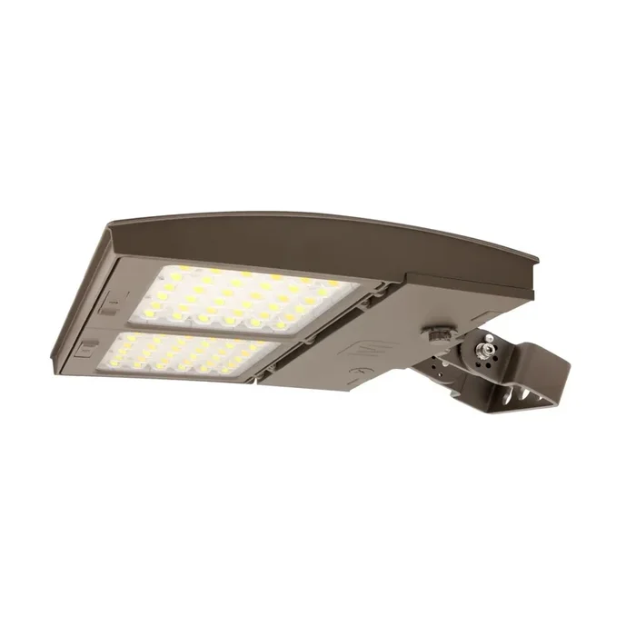 Maxlite 113113 M Series Area Flood 125W CCT Selectable 3000K/4000K/5000K Changeable Lens Narrow Flood Bronze Trunnion Mount C-Max Ready (M125UCN-CSBTCR)