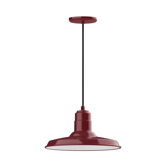 Montclair Light Works – PEB183-55-C04-G06 – One Light Pendant – Warehouse – Barn Red – PEB18355C04G06