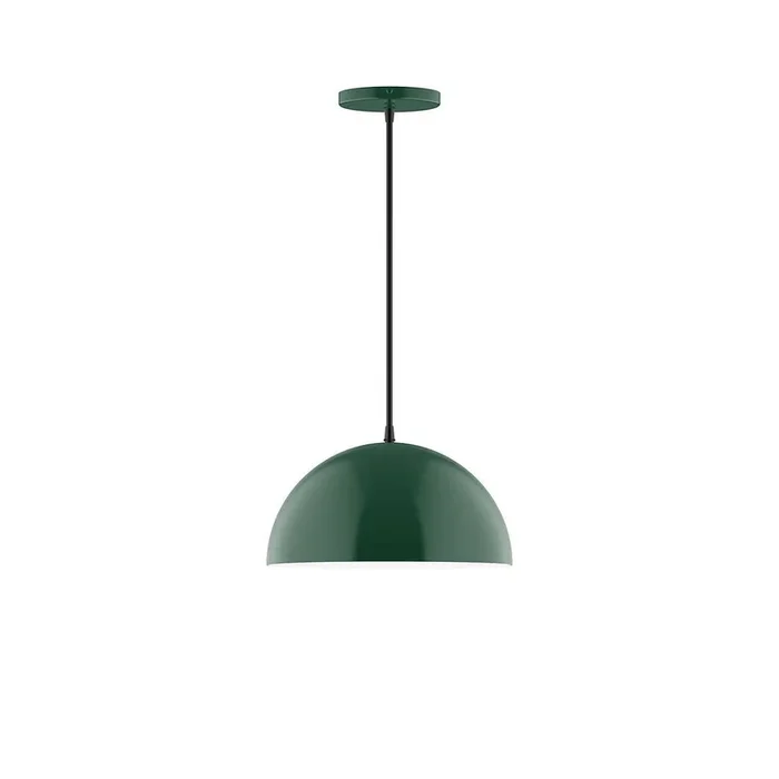 Montclair Light Works – PEB432-42-C16 – One Light Pendant – Axis – Forest Green – PEB43242C16