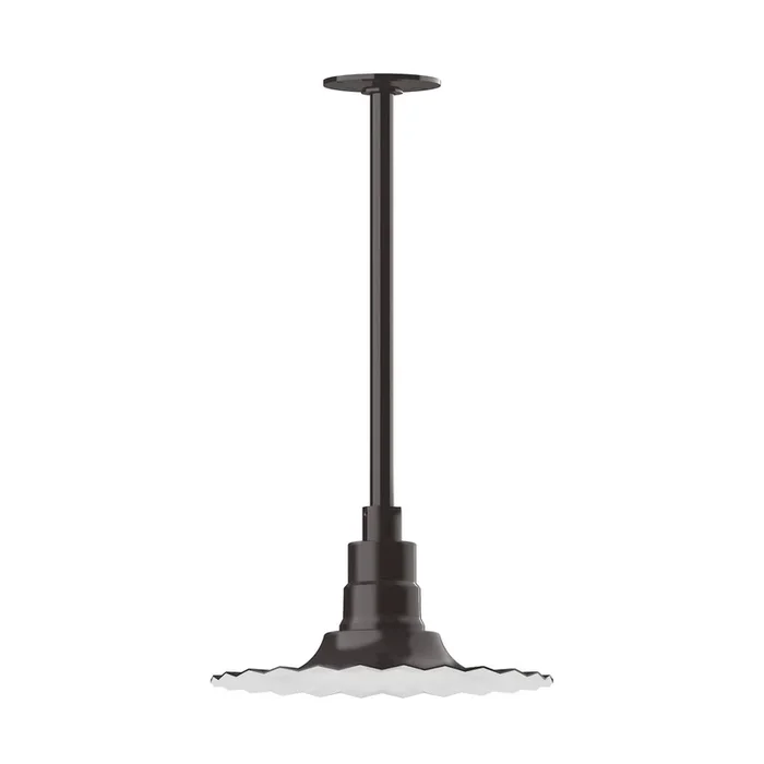 Montclair Light Works – STA158-51 – One Light Pendant – Radial – Architectural Bronze – STA15851