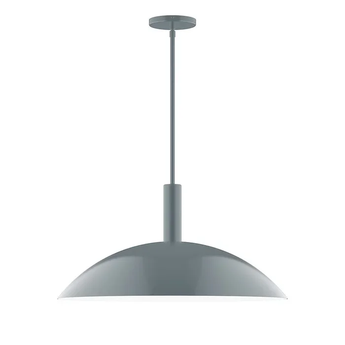 Montclair Light Works – STGX477-40 – Two Light Pendant – Glow – Slate Gray – STGX47740