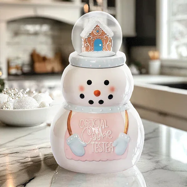 Official Cookie Tester Cookie Jar with Snow Globe – Decor Steals