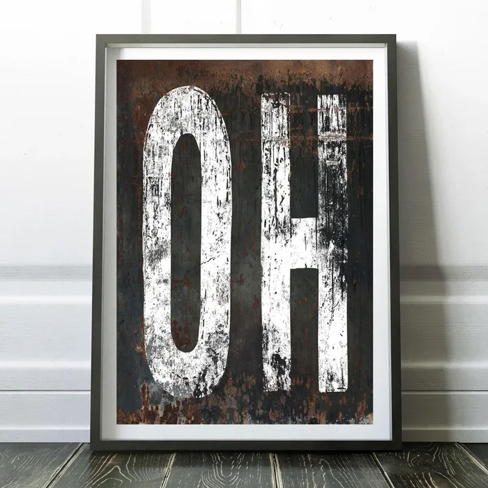 Ohio Home State Poster Print – OH State Southwest Vintage Style Print Gallery Wall Art