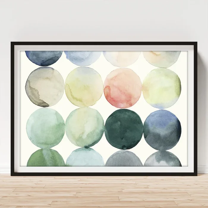 Pastel Hoops I #1 Art Print