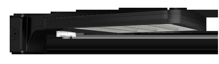 RAB ALED Field Adjustable Area Light 78W/90W/150W Type IV 3000K 480V Wall Wattstopper Sensor 20 Foot Lens Black (ALEDM4TWMYB/480/WS2)