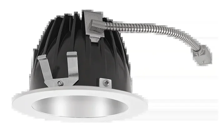 RAB LED Trim MOD 6 Inch Round Wall Washer 2700K 80 CRI Matte Cone White Ring (NDLED6RD-WYY-M-W)