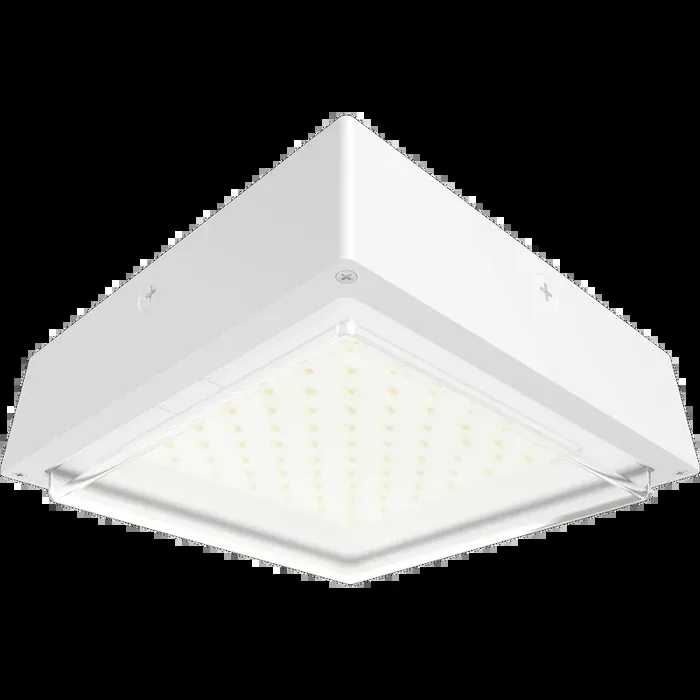 RAB VAN34 Canopy Light Wattage/CCT Selectable 30W/20W/10W 3000K/4000K/5000K 480V 0-10V Dimming Drop Clear Lens White (VAN34-30W/480)