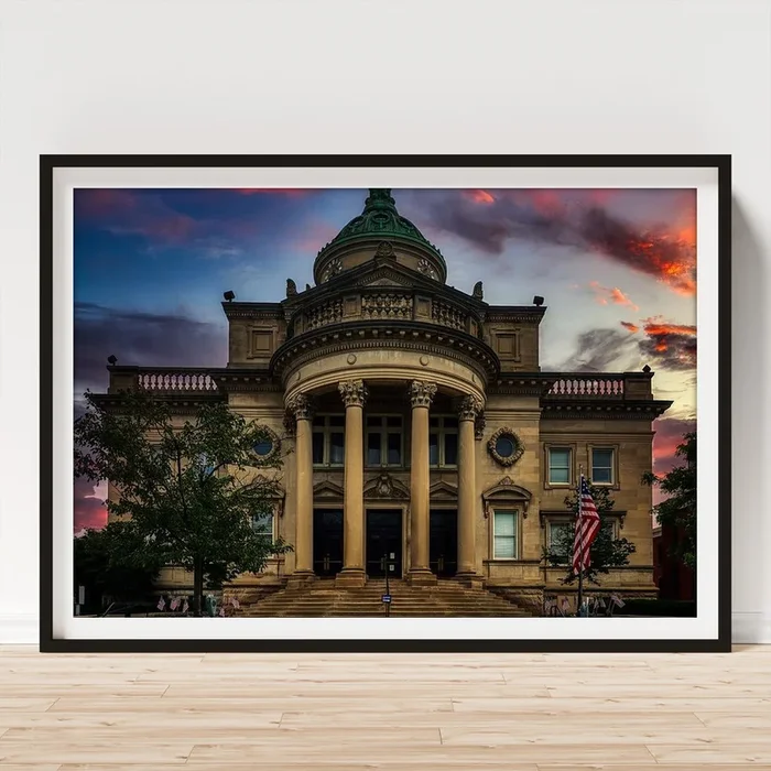 Somerset County Courthouse At Sunset Art Print