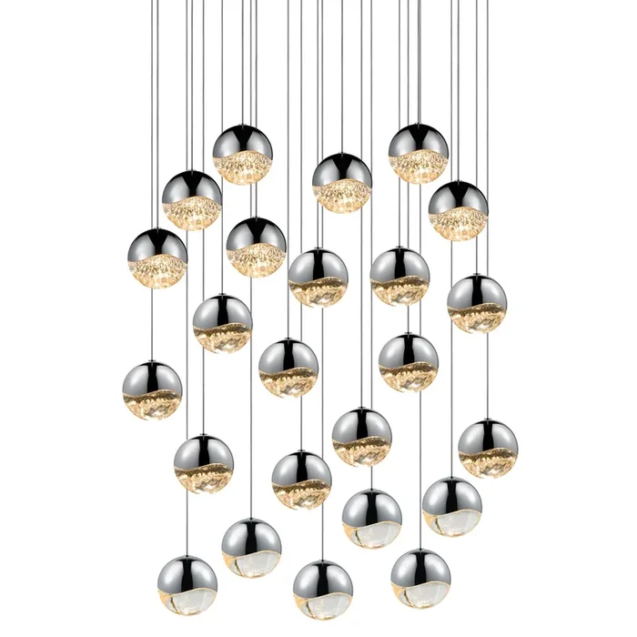 Sonneman – 2918.01-LRG – LED Pendant – Grapes – Polished Chrome – 291801LRG