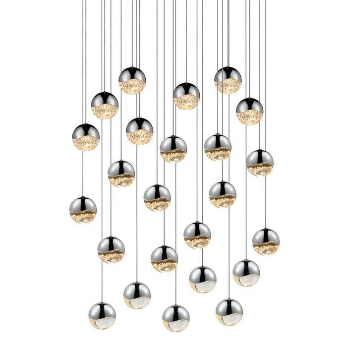 Sonneman – 2918.01-MED – LED Pendant – Grapes – Polished Chrome – 291801MED